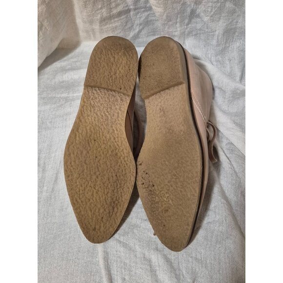 J. Crew Beige Stone MacAllister Desert Leather Flat Ankle Boot Size 9 EUC - Picture 6 of 9